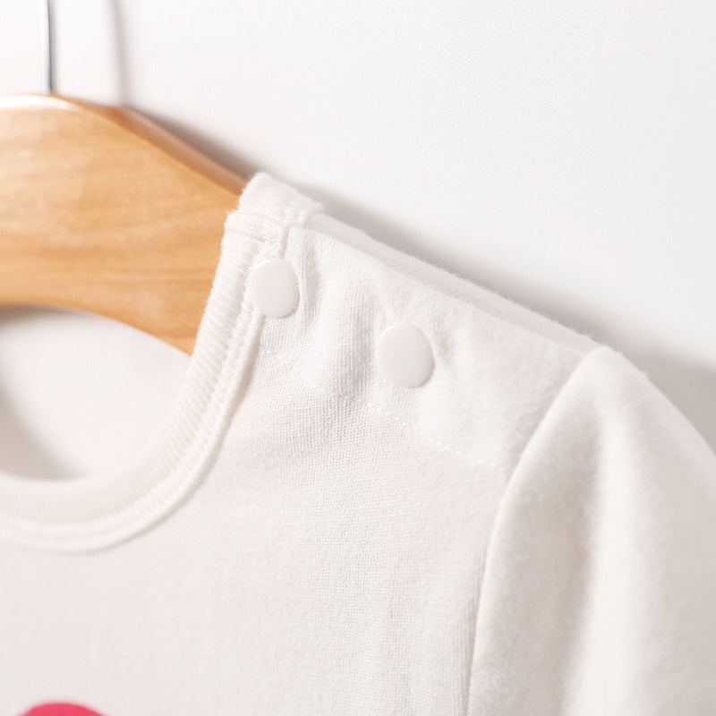 Baby Short Sleeve Triangle Romper – Cute Summer Onesie for Boys & Girls