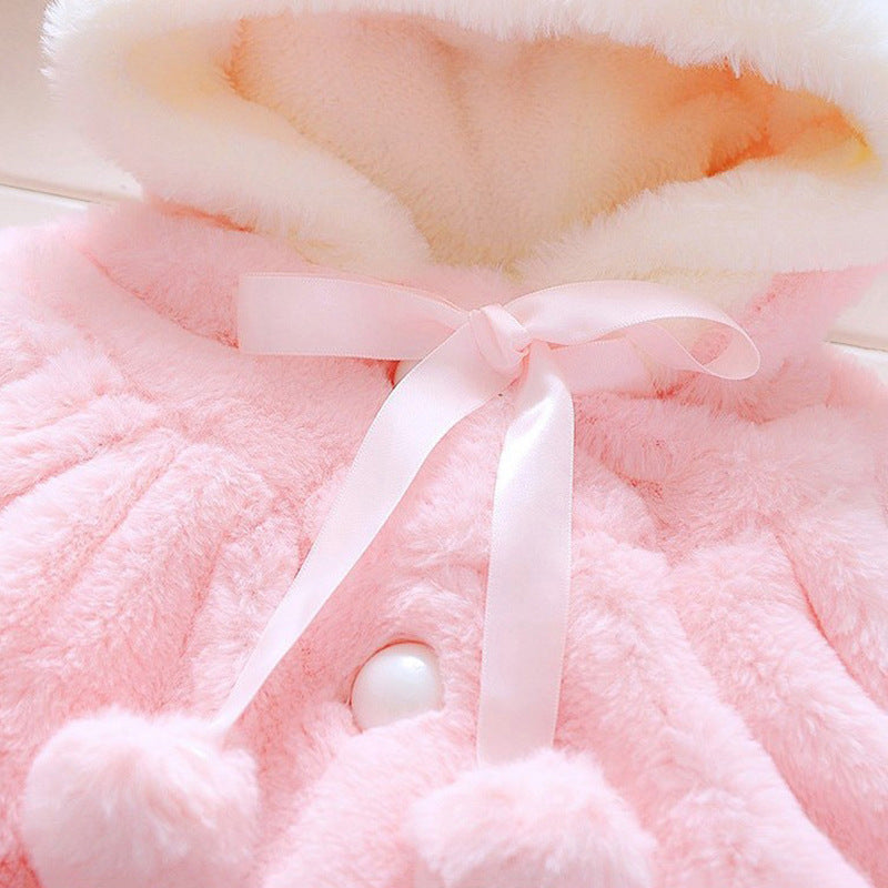 Samantha Kids Rabbit Ear Hooded Coat – Cute & Cozy Outerwear