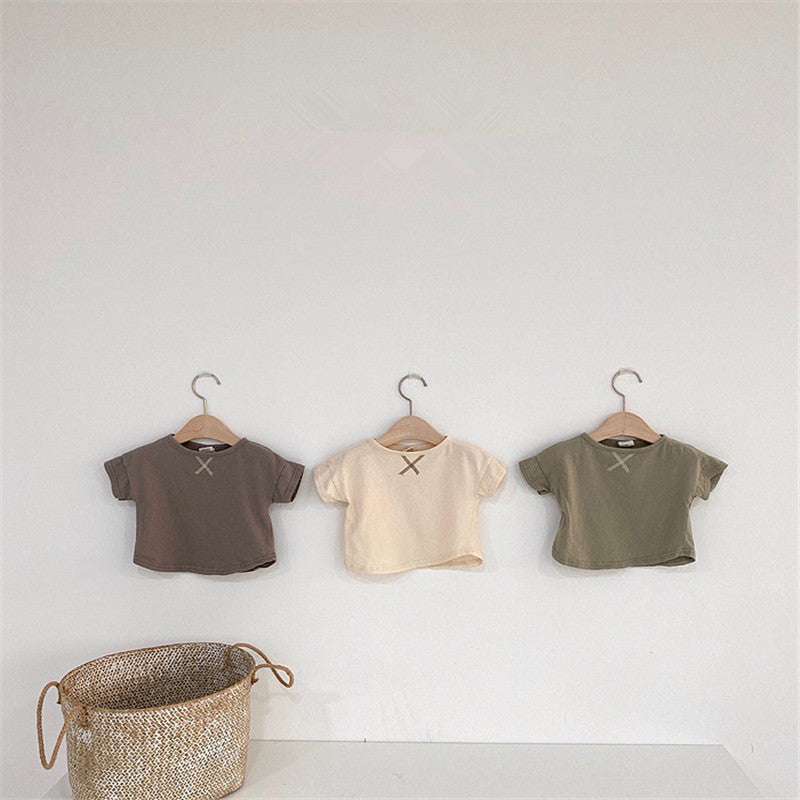 Baby Summer T-Shirt – Simple Short-Sleeve Tee for Boys & Girls