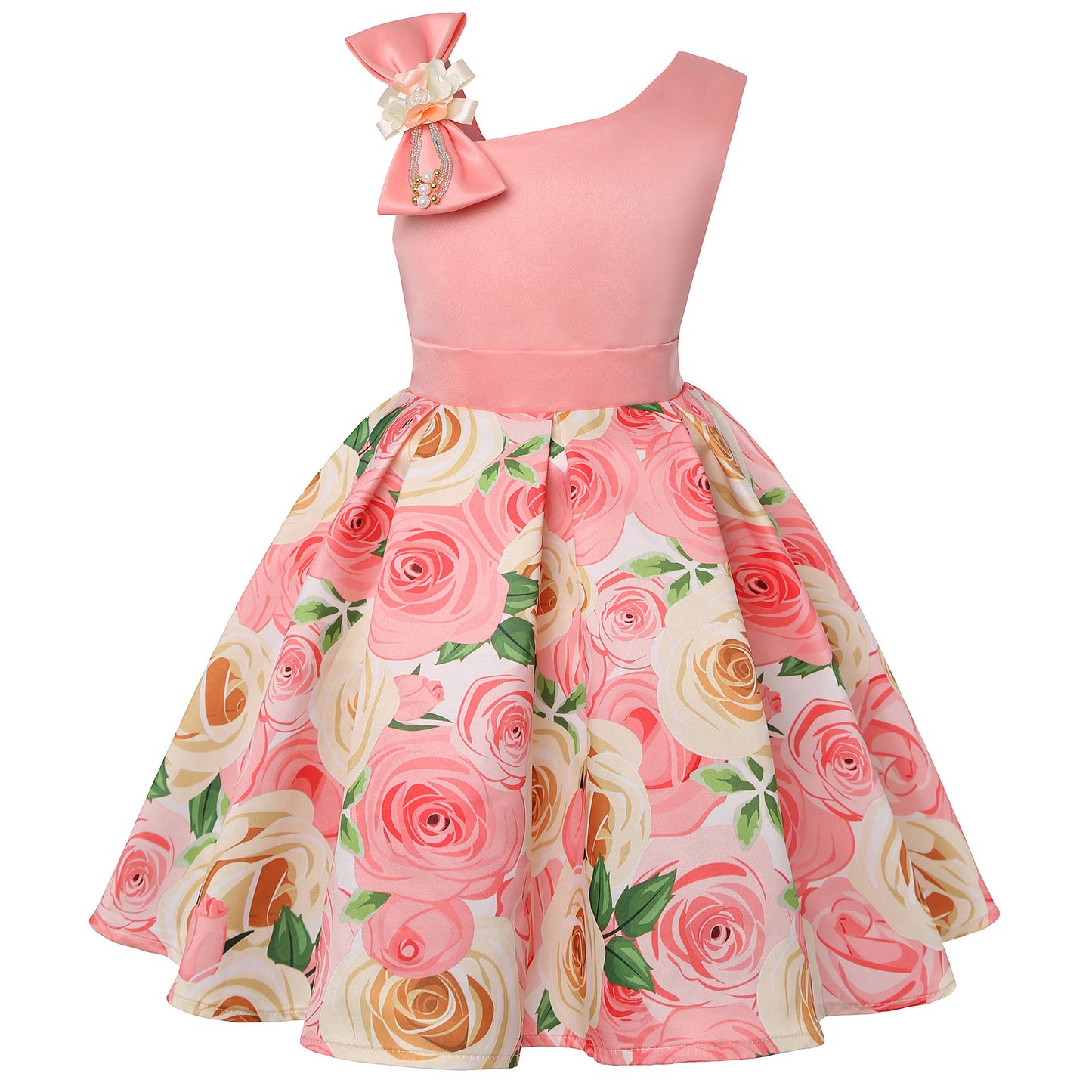 Girls’ Princess Dresses – Digital Print Children’s Dress for Kids