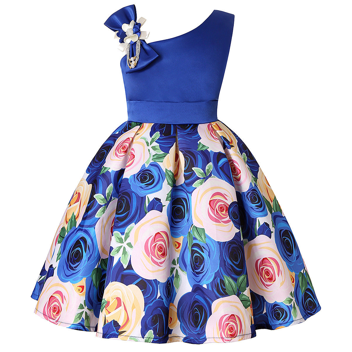Girls’ Princess Dresses – Digital Print Children’s Dress for Kids