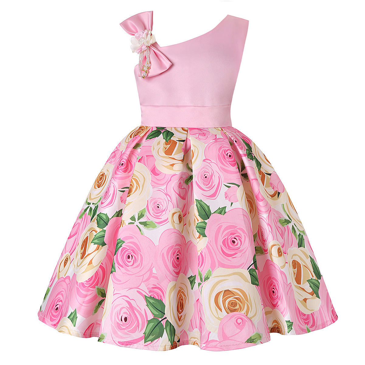 Girls’ Princess Dresses – Digital Print Children’s Dress for Kids