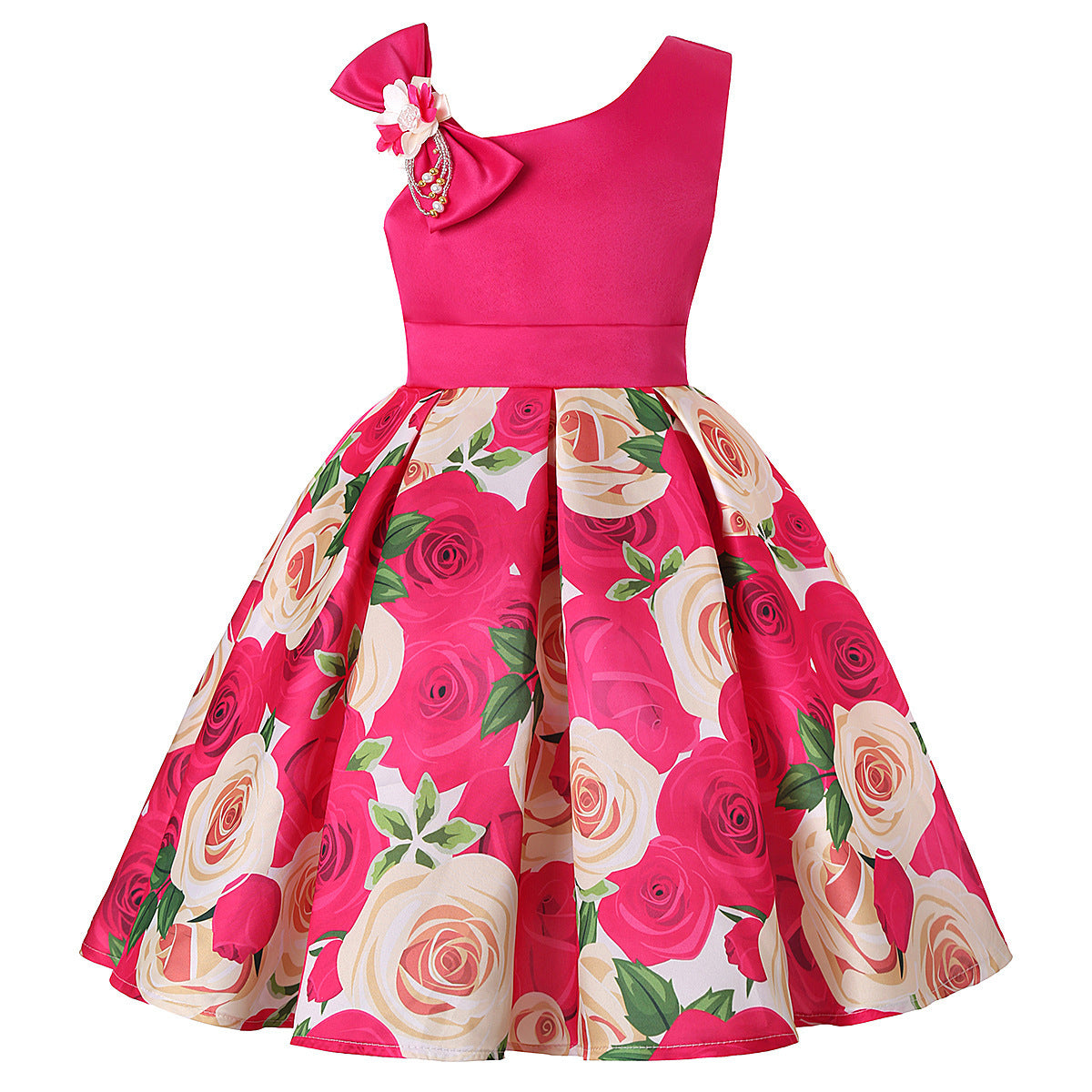 Girls’ Princess Dresses – Digital Print Children’s Dress for Kids