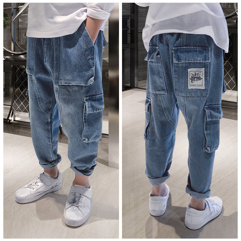Big Kids Loose Harem Trousers – Comfortable Casual Pants