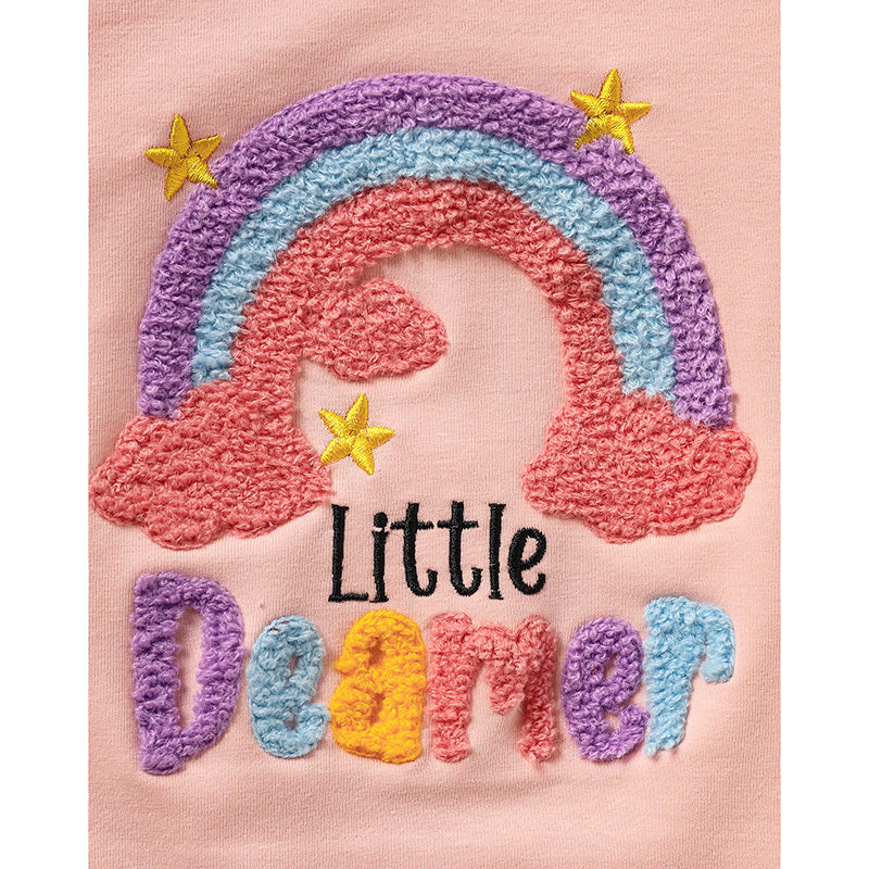 Baby Girl Rainbow Tutu Skirt Set – Embroidered Long Sleeve Sweatshirt & Colorful Party Outfit