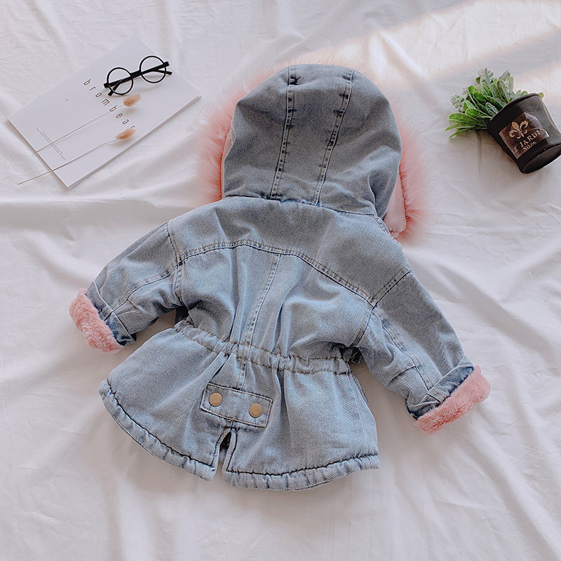 Girl’s Denim Coat – Stylish Lightweight Jacket for Kids
