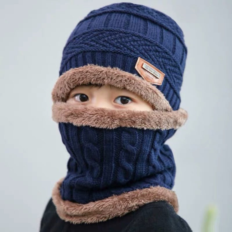 Warm Knitted Hat – Cozy Winter Children's Cap for Boys & Girls