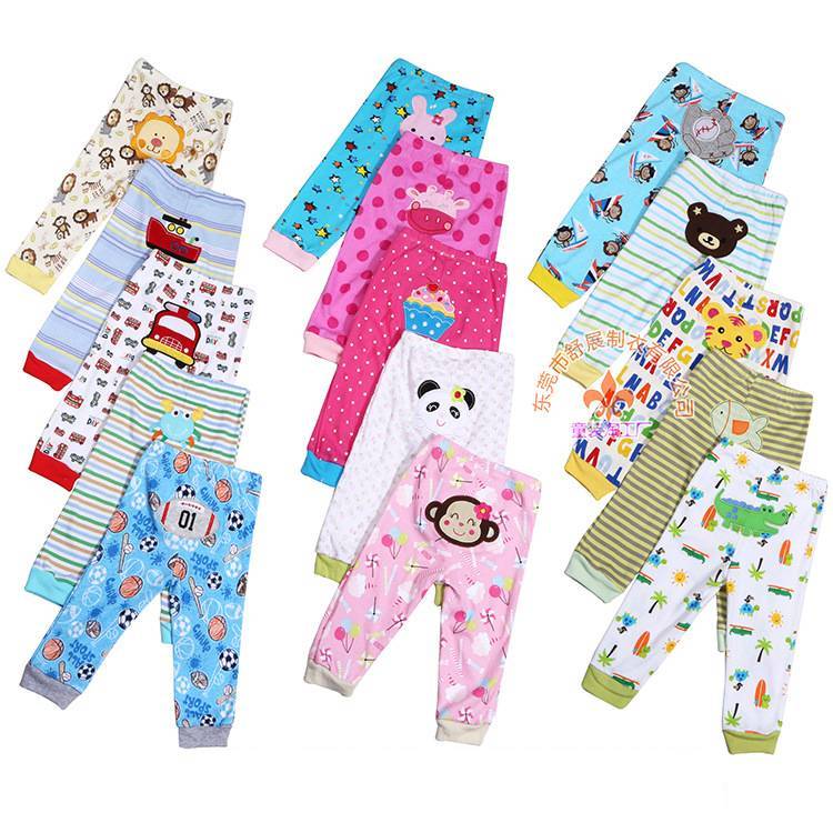 Kids Cartoon Print Leggings Set | 5-Piece Stretch Pants for Girls