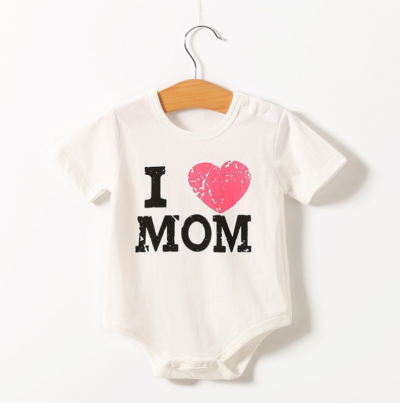 Baby Short Sleeve Triangle Romper – Cute Summer Onesie for Boys & Girls
