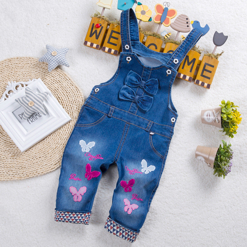 Kids Strap Jeans – Stylish Denim Pants for Boys & Girls