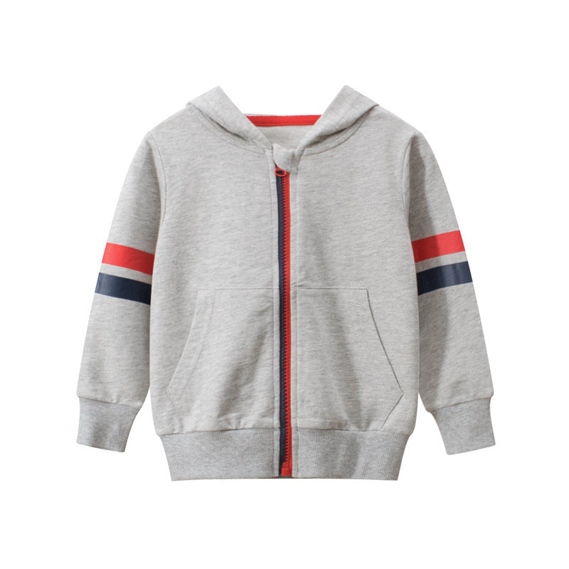 Baby Boy Zipper Sweater | Soft Zip-Up Knitwear for Infants