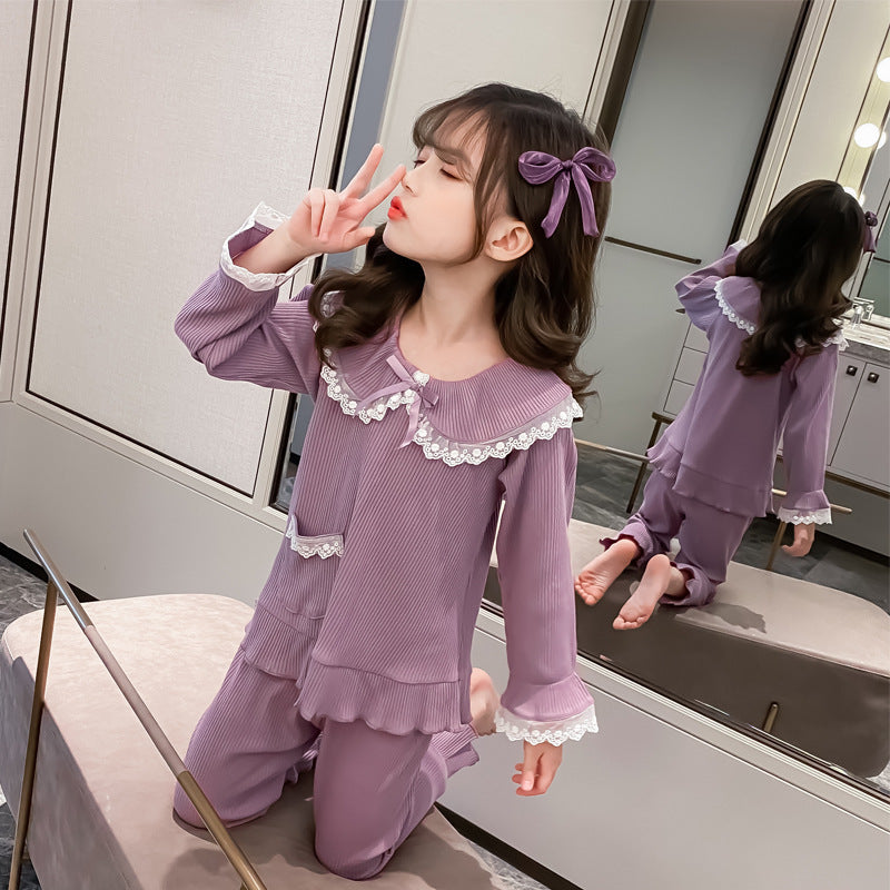 Girls' Autumn Suits – Stylish Western Style Children's Clothing Set