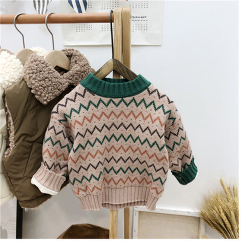 Korean Style Baby Sweater – Unisex Children’s Clothing for Boys & Girls
