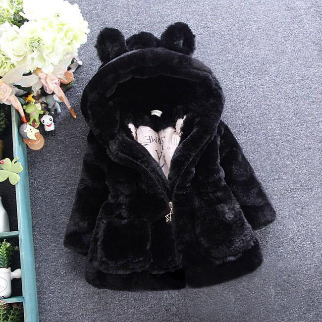 Girls Fur Coat – Warm Autumn & Winter Jacket for Kids