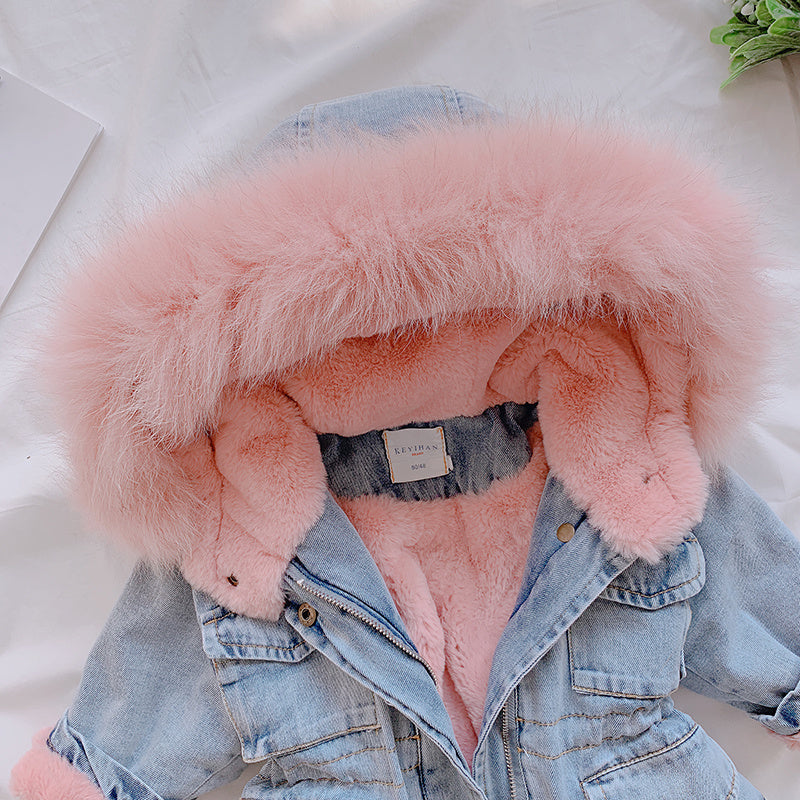 Girl’s Denim Coat – Stylish Lightweight Jacket for Kids