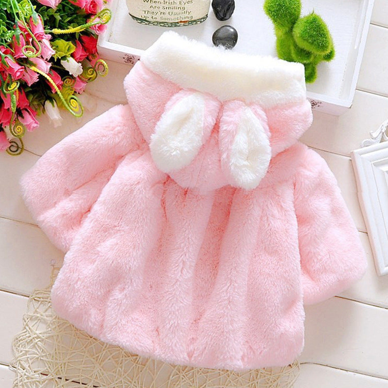 Samantha Kids Rabbit Ear Hooded Coat – Cute & Cozy Outerwear