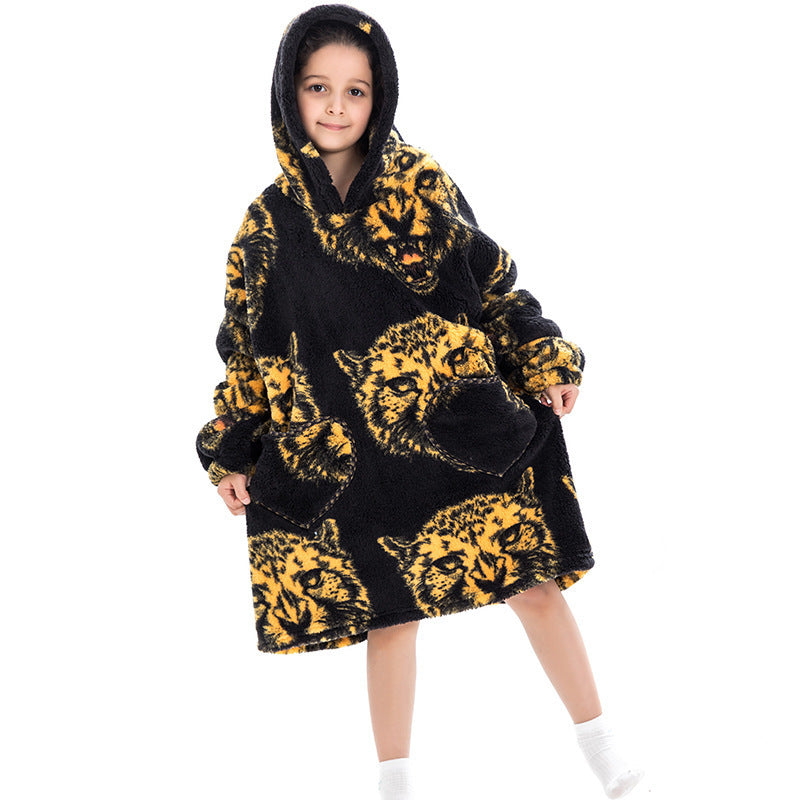 Oversized Thermal Sweatshirt for Kids – Cozy Lazy Style Winter Pullover