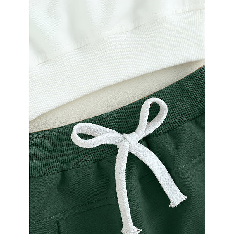 Toddler Baby Boy Outfit – ‘Mama’s Boy’ Long Sleeve Sweatshirt & Trousers Set