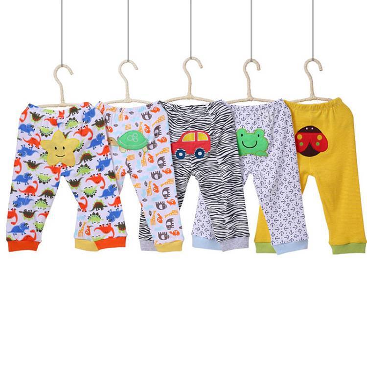 Kids Cartoon Print Leggings Set | 5-Piece Stretch Pants for Girls