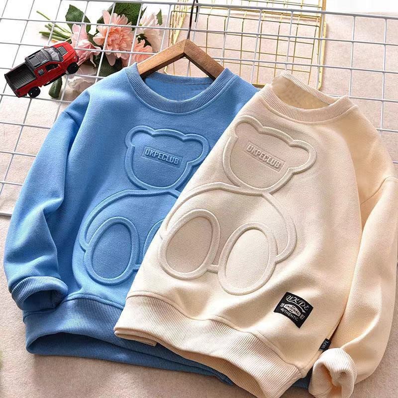 Children’s Long Sleeve T-Shirt – Plus Velvet Warm Bottoming Shirt for Kids