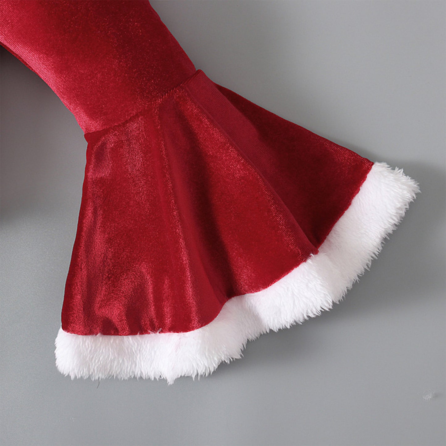Kids Christmas Outfit – 3-Piece Winter Set with Shirt, Bell Bottoms & Hat