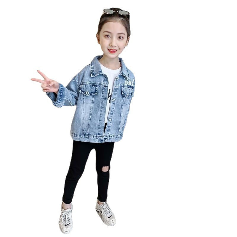 Cartoon Denim Jacket – Children’s Cute Tops & Outerwear