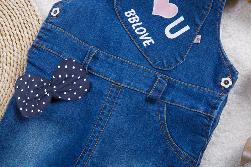 Kids Strap Jeans – Stylish Denim Pants for Boys & Girls
