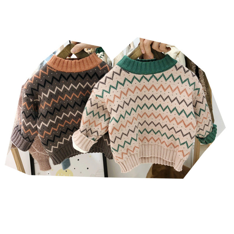 Korean Style Baby Sweater – Unisex Children’s Clothing for Boys & Girls