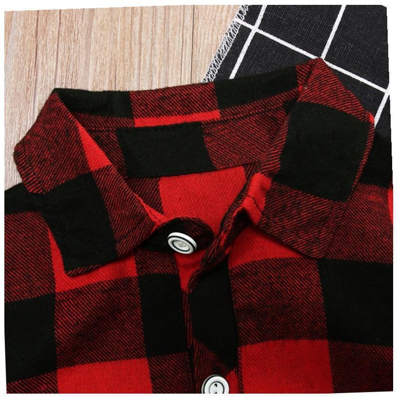 Fashion Girls Long Red Plaid Dress with Belt – Stylish Checkered Party Outfit