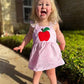 Kids Baby Girl Back to School Outfit – Ruffle Sleeve Top & Shorts Set