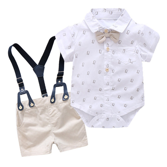 Baby Boy Gentleman Suit – Classic Formal Outfit for Infant Boys, Stylish Suit for Special Occasions