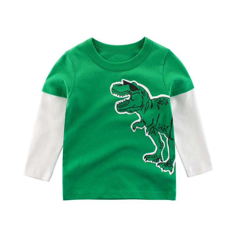 Kids Faux Layered Long Sleeve T-Shirts – 2-Pack Soft Cotton Tees