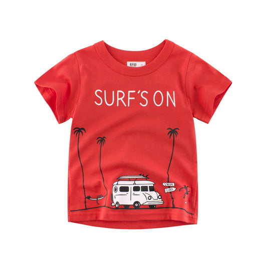 Fashion Children's T-Shirt – Trendy Cotton Short Sleeve Top for Kids