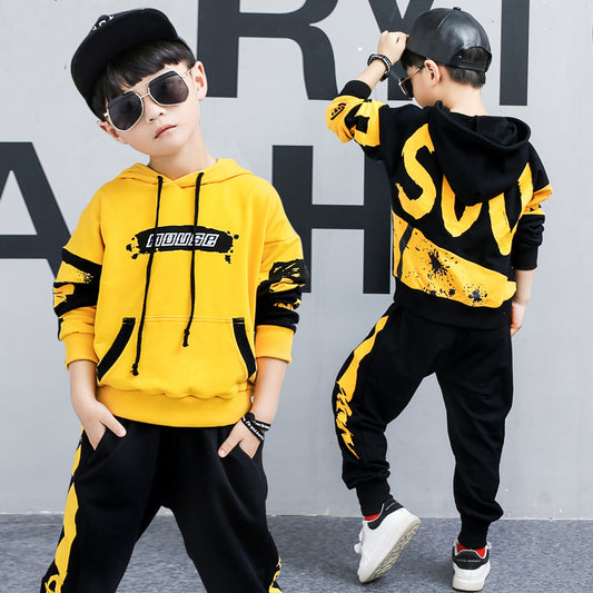 Boys’ Hooded Sports Suit – 2-Piece Athletic Outfit for Kids