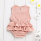 Baby Girl Pettiskirt Dress – Striped Sleeveless Party Outfit for Kids
