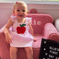 Kids Baby Girl Back to School Outfit – Ruffle Sleeve Top & Shorts Set