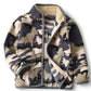 Kids’ Thick Fur Coat – Printed Winter Jacket with Zipper for Boys & Girls