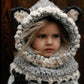 Children’s Wool Knit Hat – Hand-Knitted Warm Earmuffs & Cape Cap
