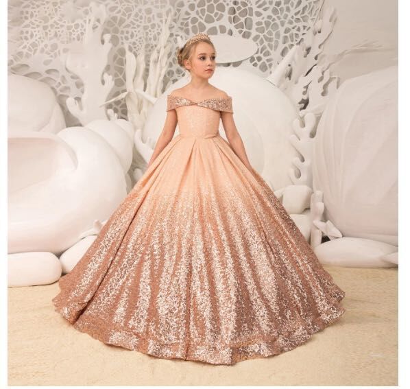 Girls Long Tail Dress – Elegant Party & Special Occasion Dresses for Kids