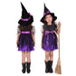 Girls Witch Costume – Kids Halloween Role Play Dress-Up Outfit