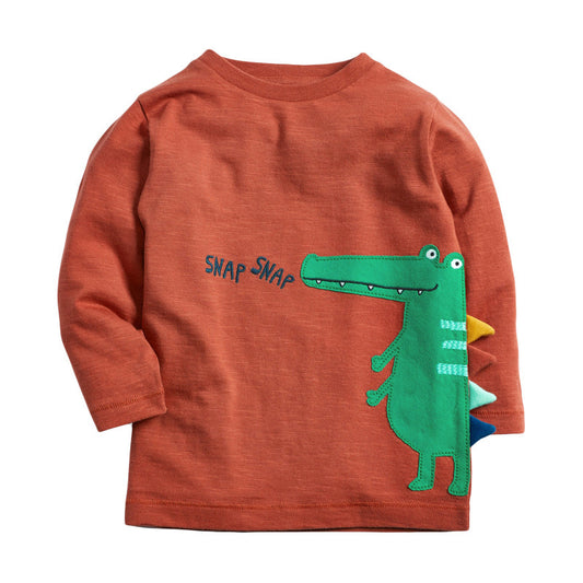 Knitted Cotton Boy T-Shirt – Soft Breathable Casual Summer Top for Kids