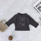 Kids Bear Print Jacket – Solid Color Warm Outerwear for Boys & Girls