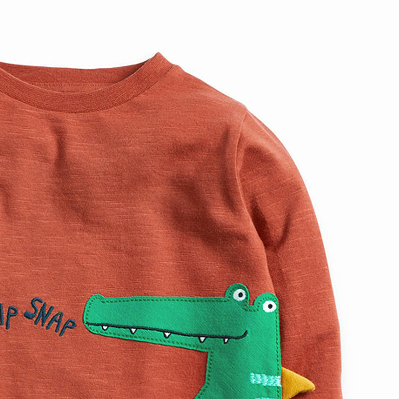Knitted Cotton Boy T-Shirt – Soft Breathable Casual Summer Top for Kids