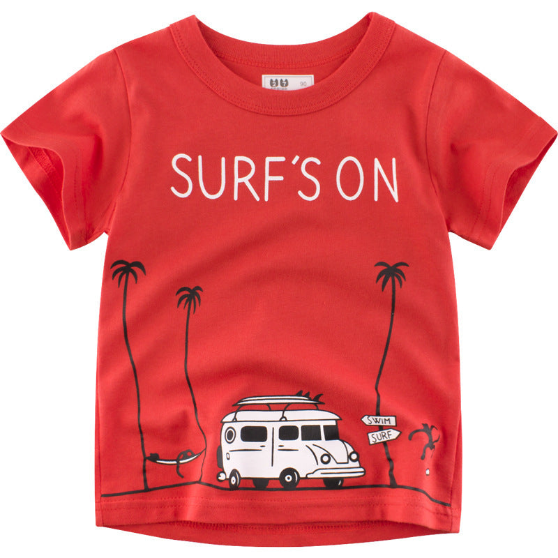 Fashion Children's T-Shirt – Trendy Cotton Short Sleeve Top for Kids