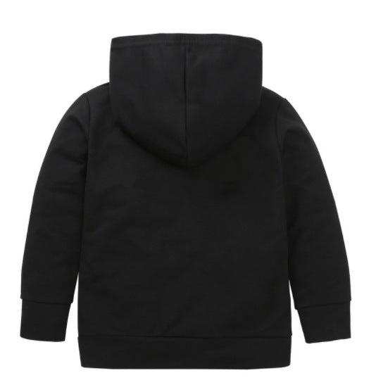 Kids' Hooded Sweater with Letter Print – Casual Pullover for Boys & Girls