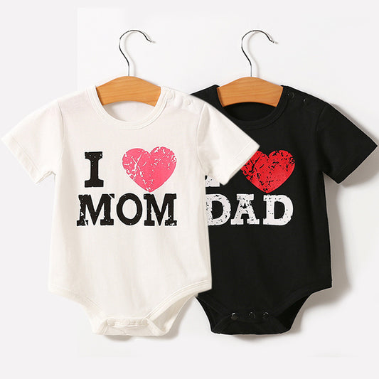 Baby Short Sleeve Triangle Romper – Cute Summer Onesie for Boys & Girls