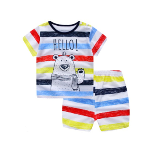 Cartoon Baby Clothing Sets – Summer T-Shirt Outfits for Boys & Girls