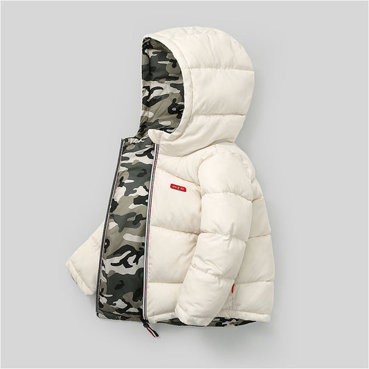 Reversible Padded Winter Jacket for Kids | Warm Double-Sided Coat