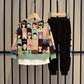 Boys Korean Style Tracksuit – 2-Piece Cartoon Outfit for Fall/Spring