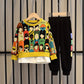 Boys Korean Style Tracksuit – 2-Piece Cartoon Outfit for Fall/Spring